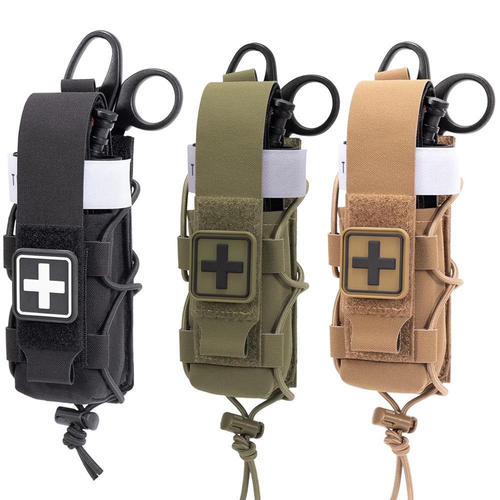 First Aid Bag Kit - MOLLE Tourniquet Holder IFAK TQ Holder