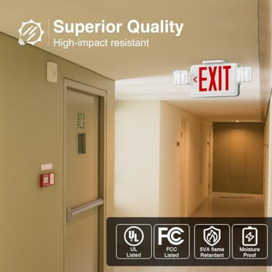 LED Exit Sign with Emergency L - Emergency Exit Sign review and price