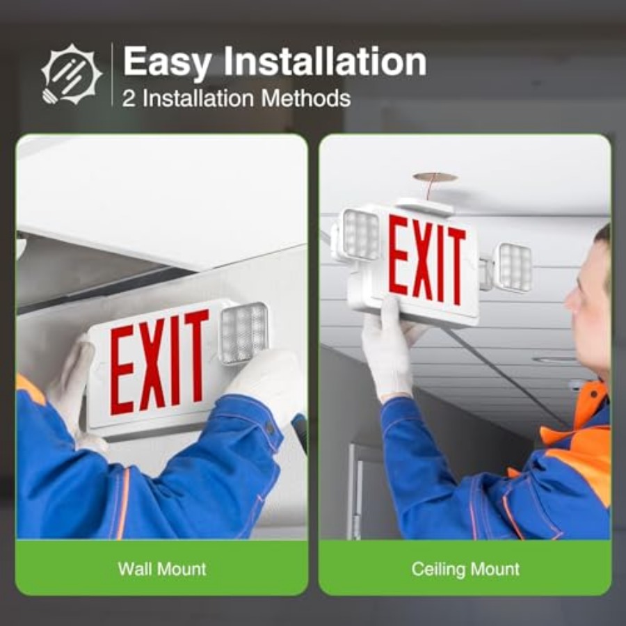 LED Exit Sign with Emergency L - Emergency Exit Sign review and price