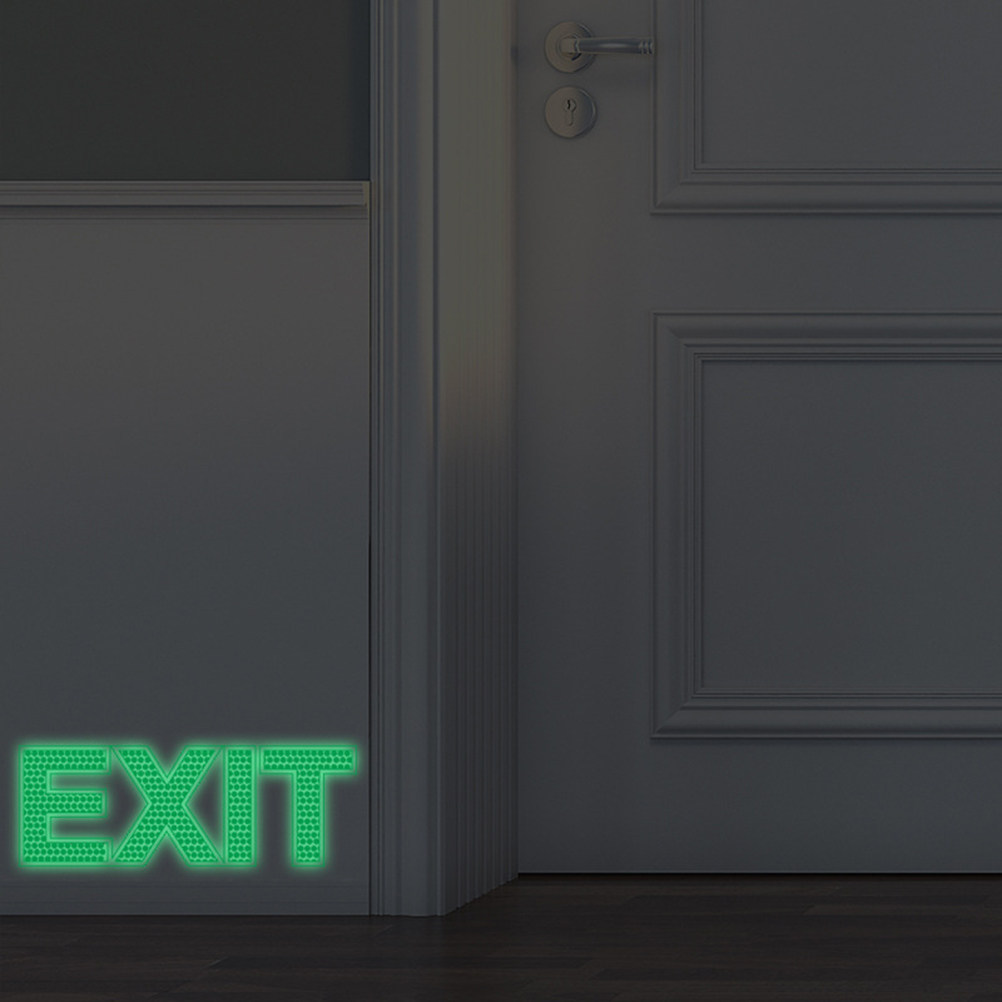 Glow in Dark Exit Wall Sticker - Emergency Exit Sign review and price
